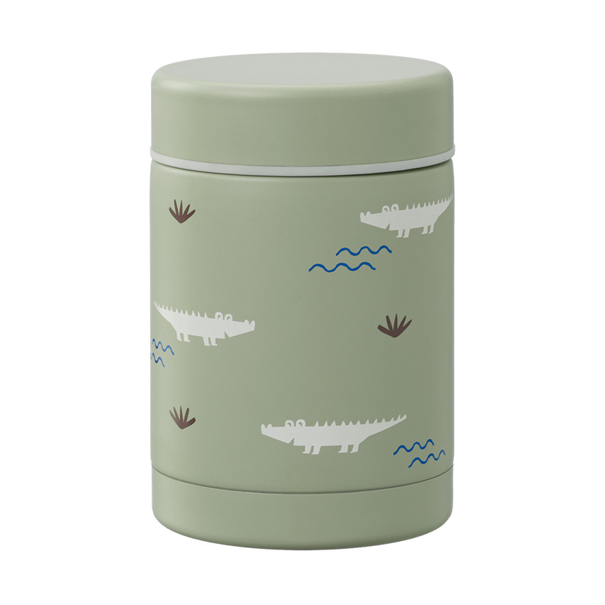 Pot alimentaire isotherme 300ml Crocodile Olive 