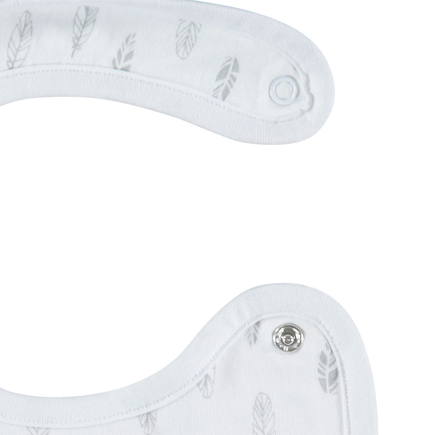 Set de 2 bavoirs en jersey avec prints et détails brodés 