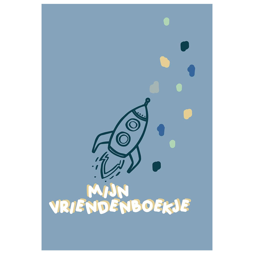 Vriendenboek jongen "Nederlands" Oudblauw 
