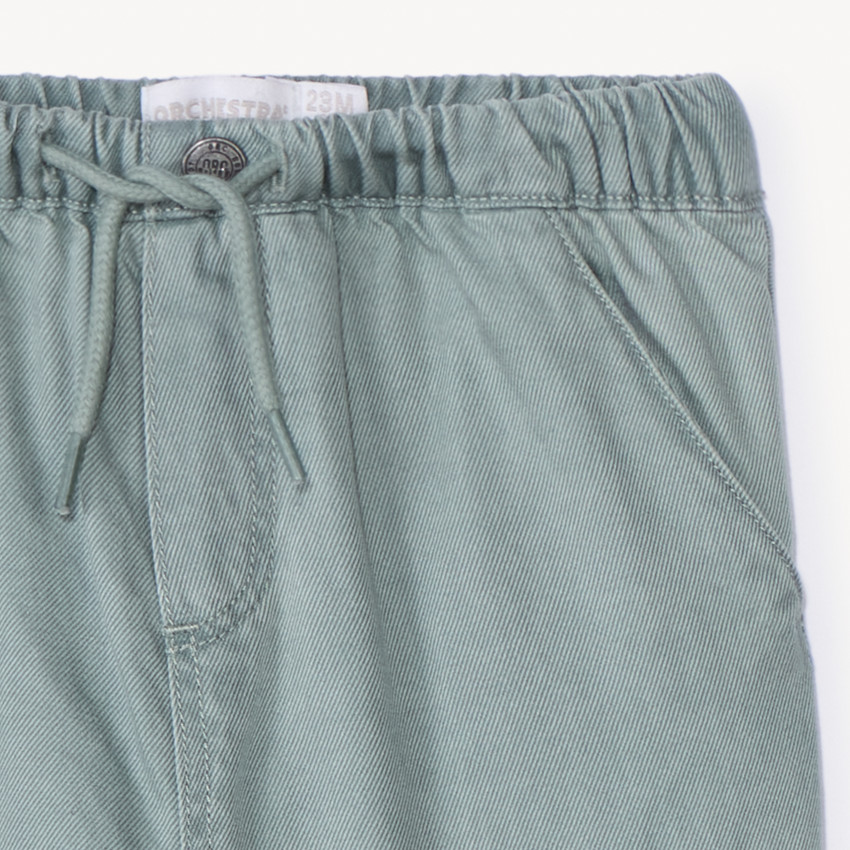 Katoenen gevoerde cargo broek voor babyjongen 