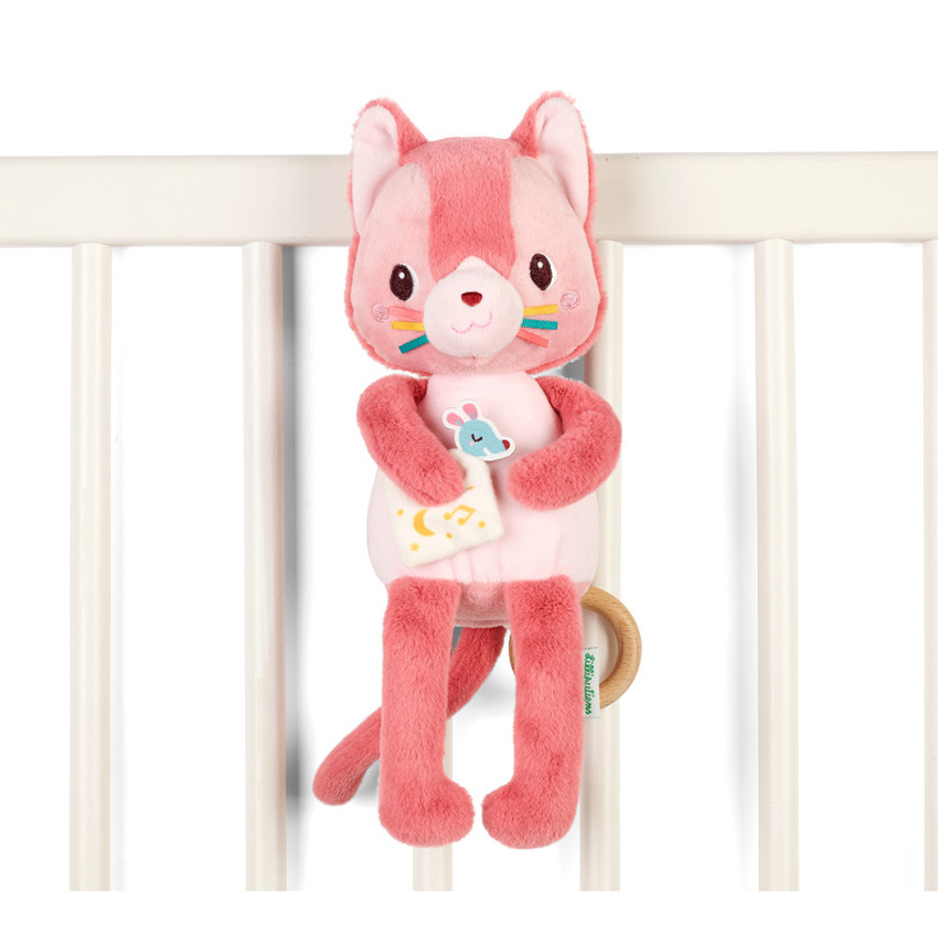 Peluche musicale phosphorescente Jeanne le Chat 