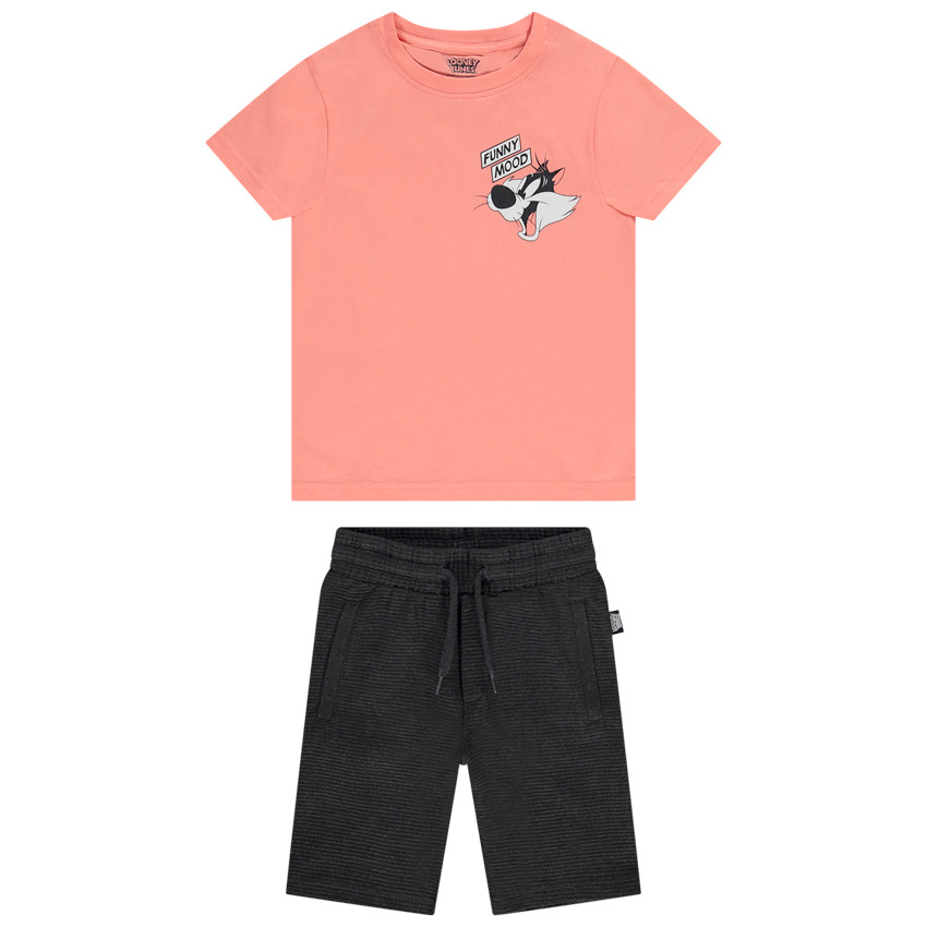 Ensemble 2 pièces printé Grosminet Looney Tunes pour garçon 