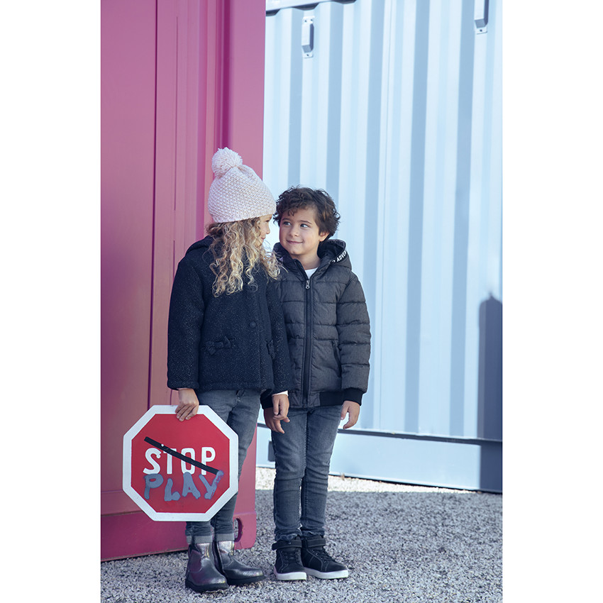 Donsjas met microfleece voering voor jongens 