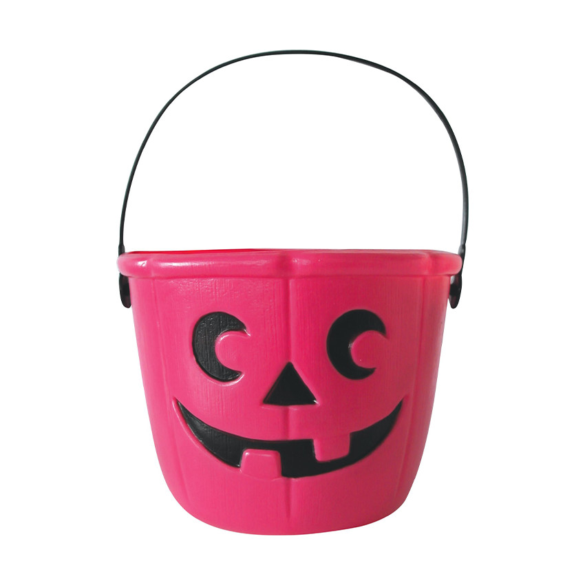 Seau à bonbons Citrouille rose 