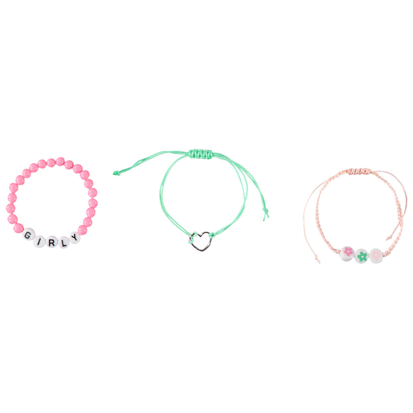 Lot de 3 bracelets fantaisie pour fille 