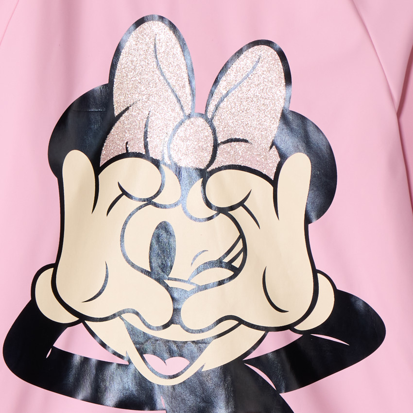 Schildergomschort Minnie Disney voor meisjes met glitterprint 