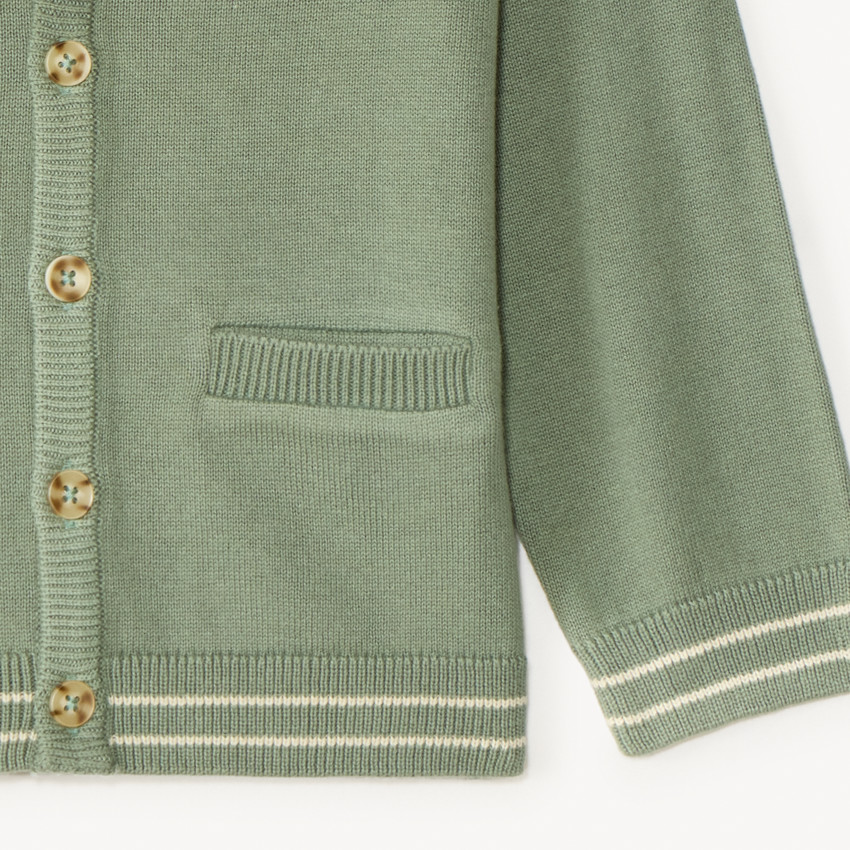 Vrouwen gebreid V-hals vest voor baby jongens 