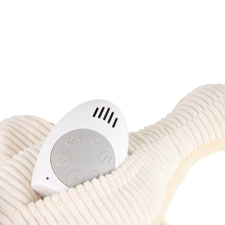 Peluche doudou Liva L'oie détecteurs de pleurs 3 sons - Beige  