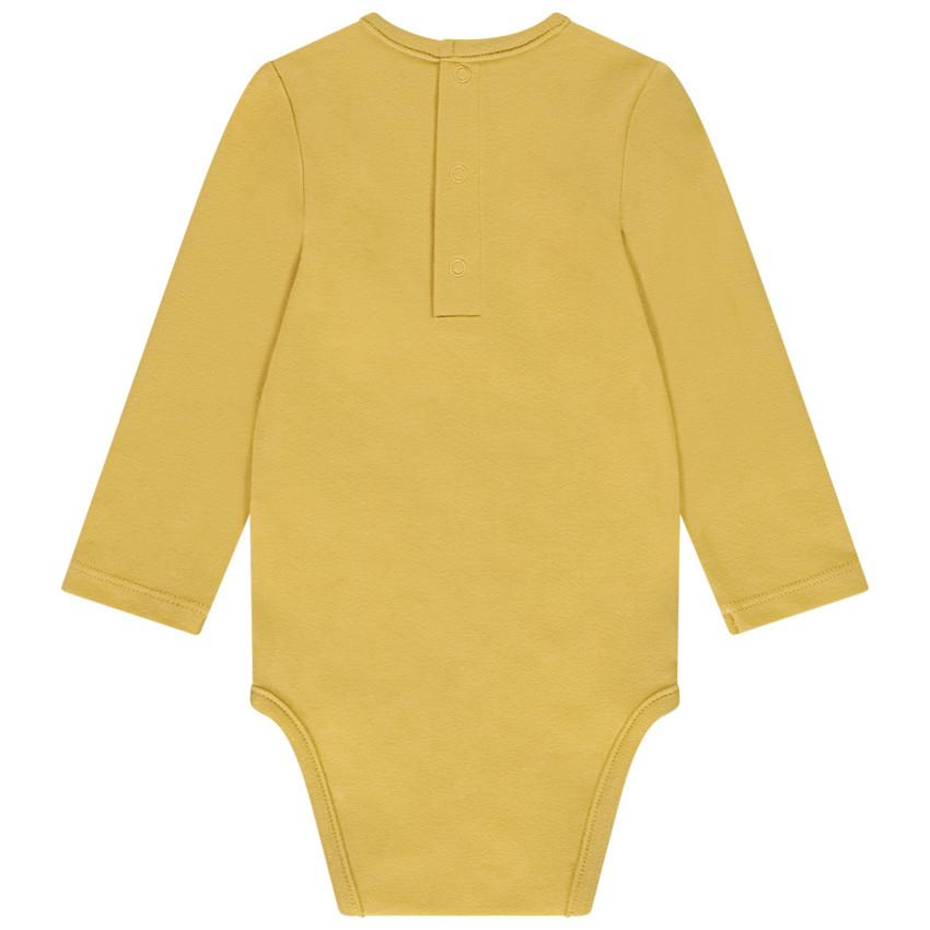 Lot de 3 bodies manches longues unis pour bébé 