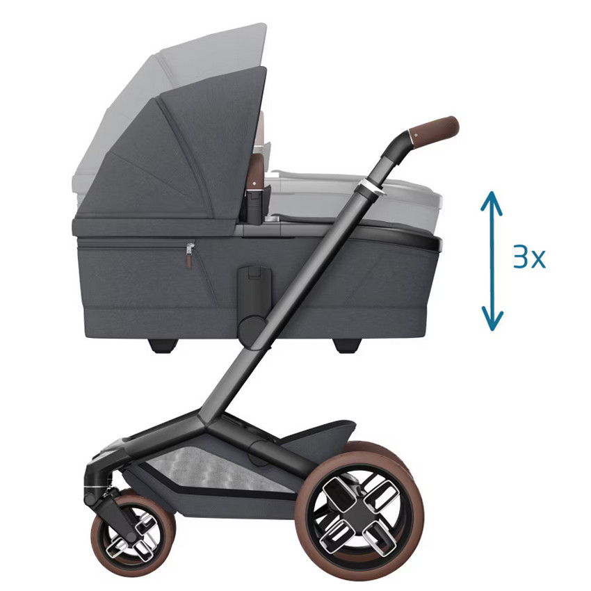 Draagmand kinderwagen Fame Twillic Graphite 