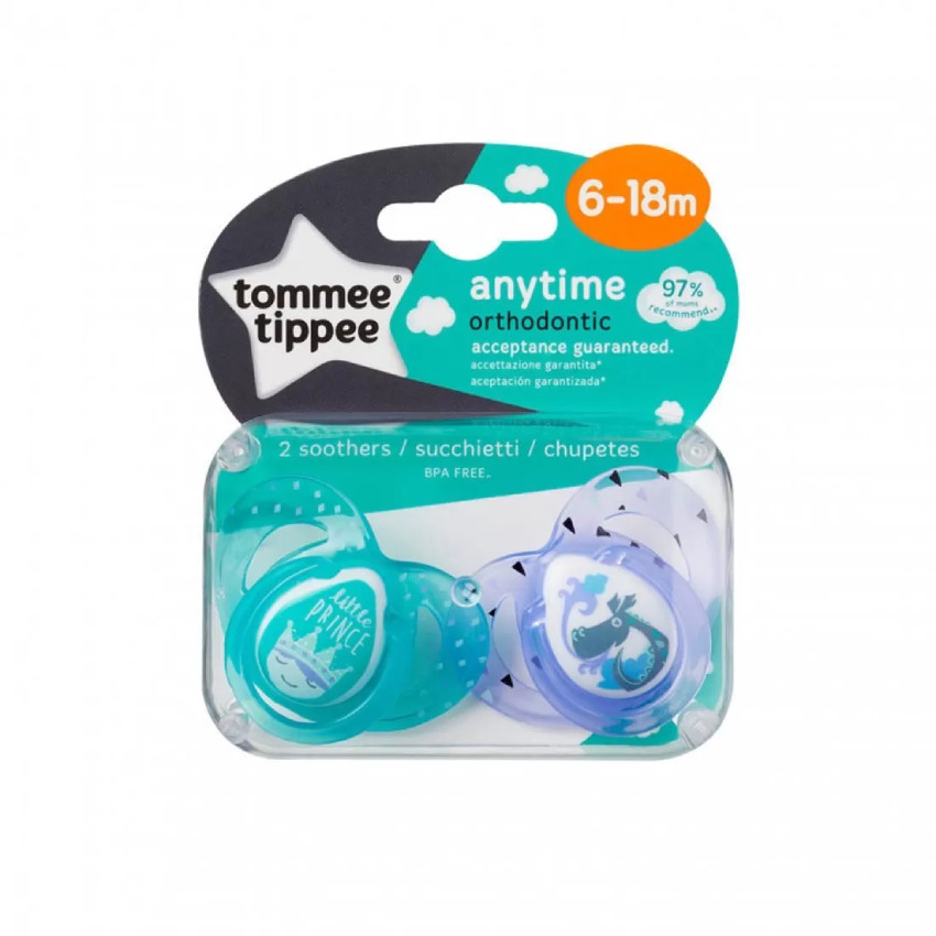 Tommee tippee 43336272 - 2 sucettes Nuit en silicone (6-18 mois) - Comparer  avec