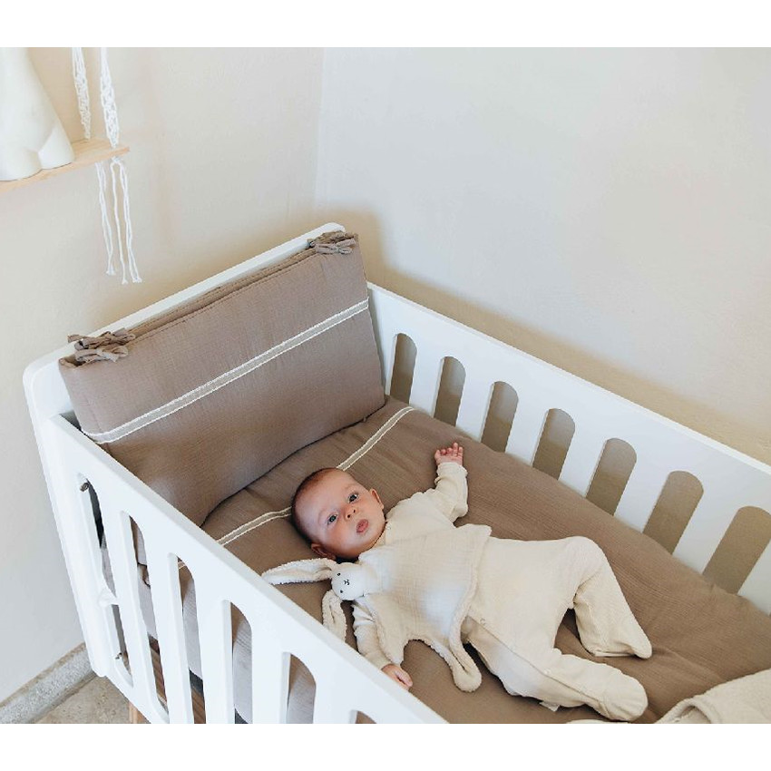 Tour de lit/parc coton Chocolate 