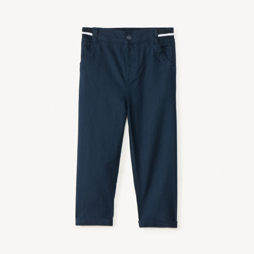 Pantalon droit avec taille élastique pour bébé garçon 