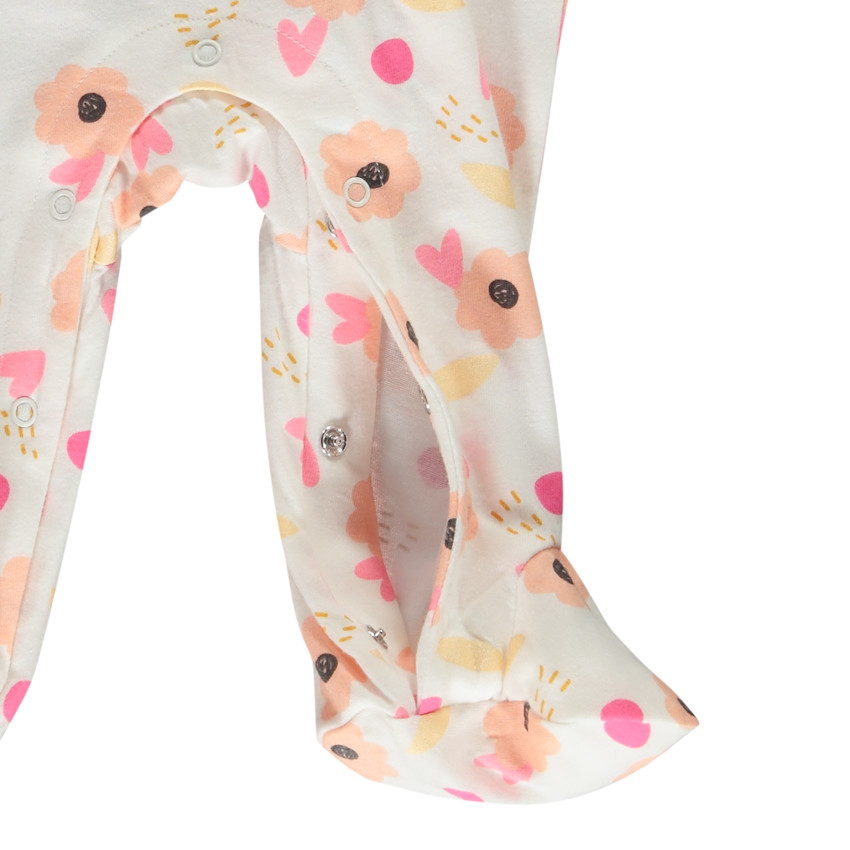 Pyjama in jersey met bloemenprint voor baby meisje 