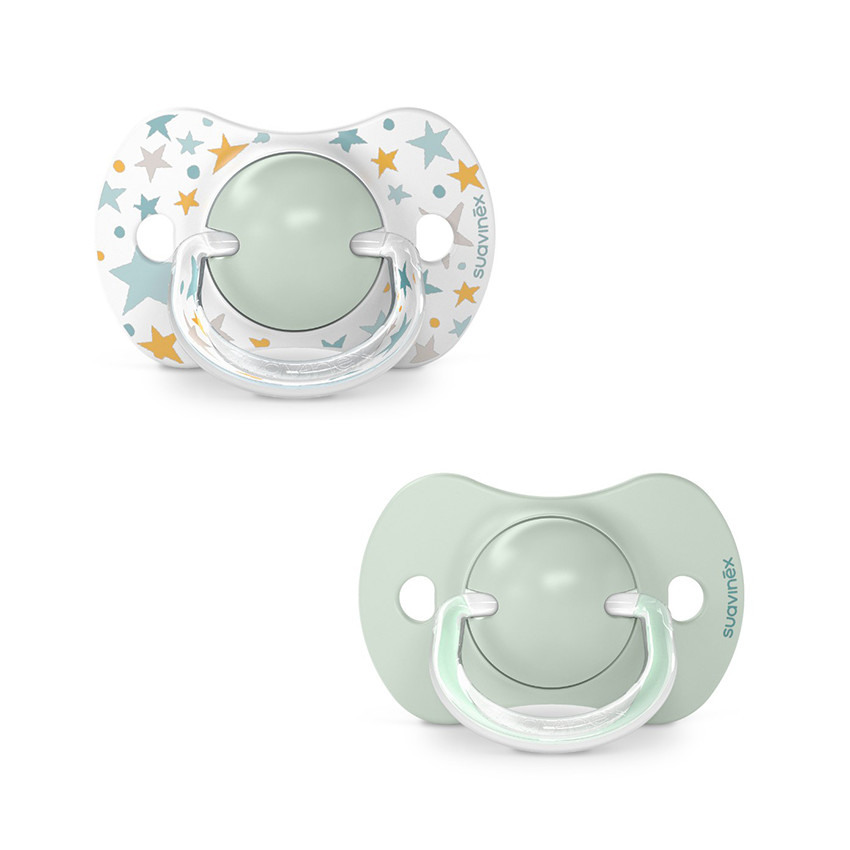 Lot de 2 sucettes silicone SX Pro 6-18M dreams blue 