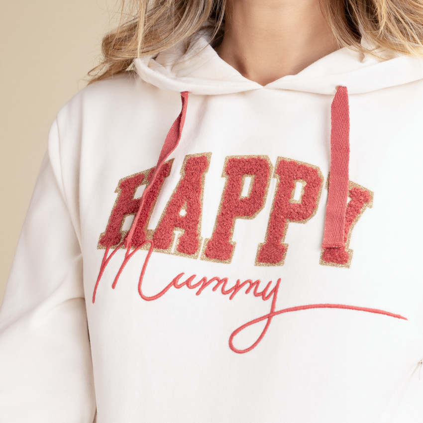 Sweat à capuche d'allaitement avec print fantaisie 