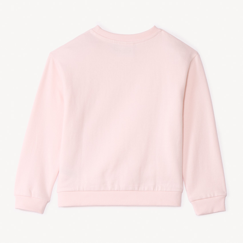 Sweat molleton uni rose à print Pikachu Pokémon pour fille 