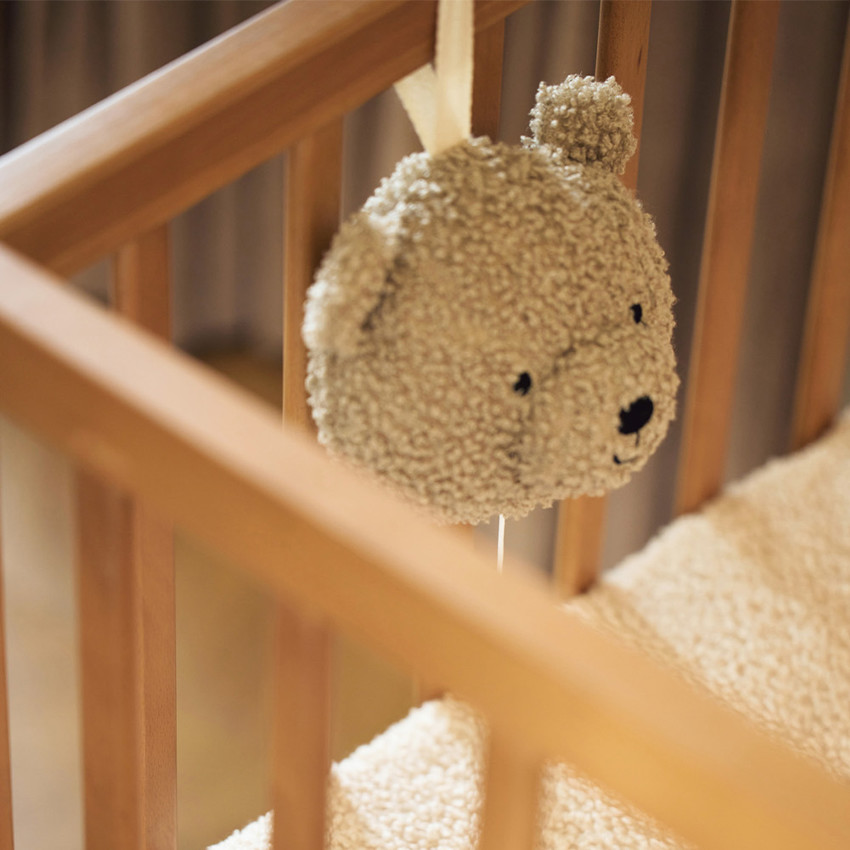 Peluche musicale en bouclettes Teddy Bear olive green 