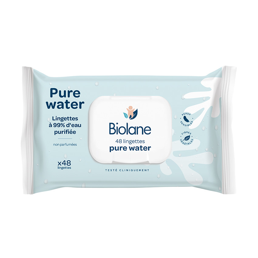 Paquet de 48 lingettes Pure Water 