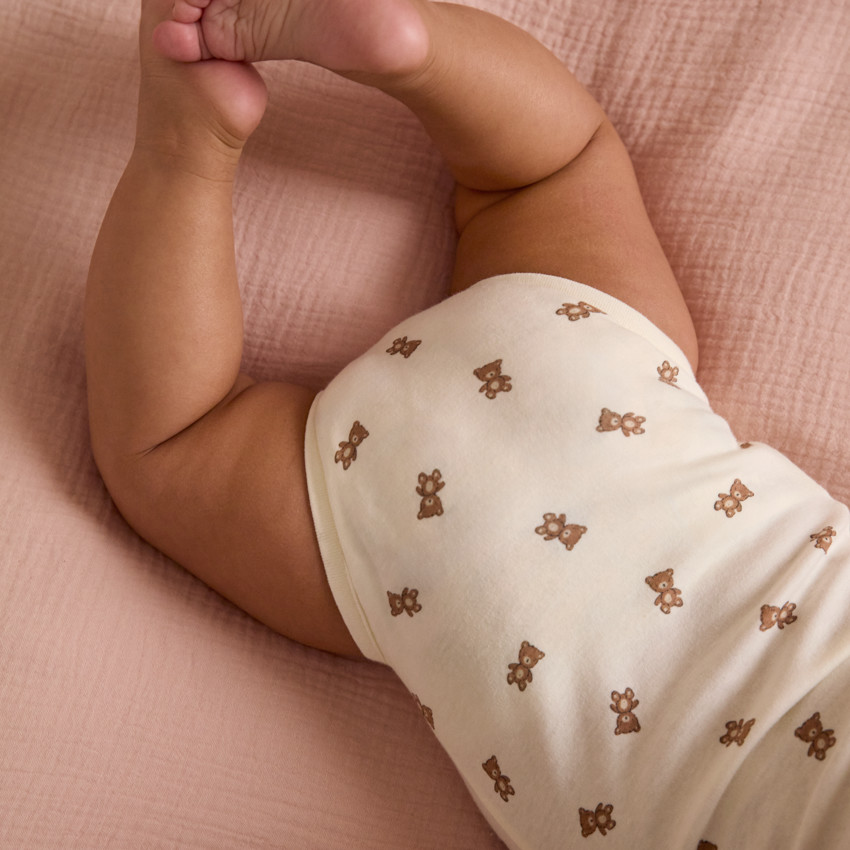 Lot de 2 bodies fantaisie ourson pour bébé  