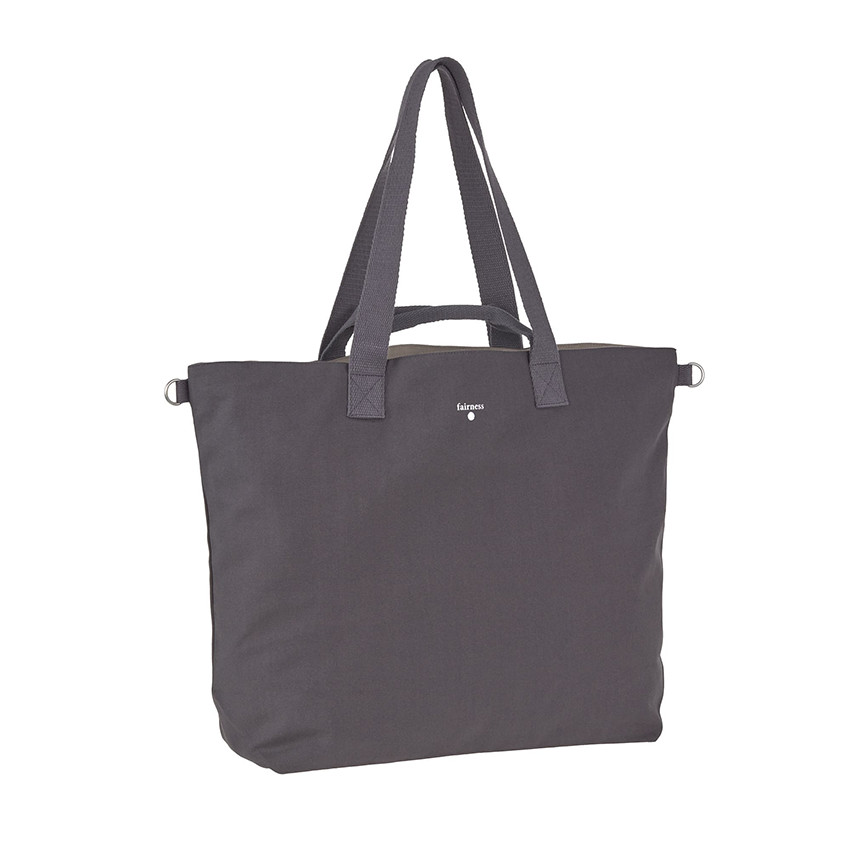 Sac à langer Shopper Cotton Statement - Anthracite 