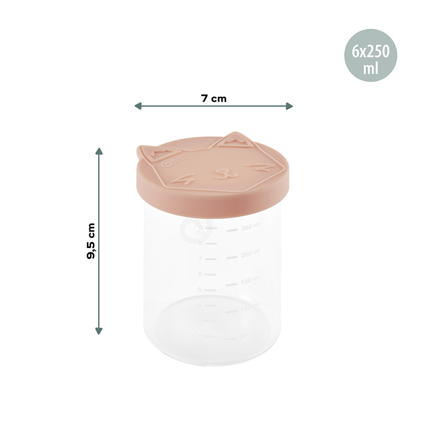 Lot de 6 pots de conservation Isy Bowls - 250 ml 