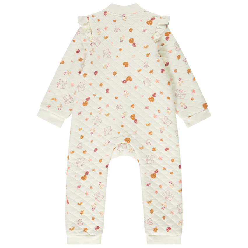 Surpyjama matelassé imprimé écureuils pour bébé fille 