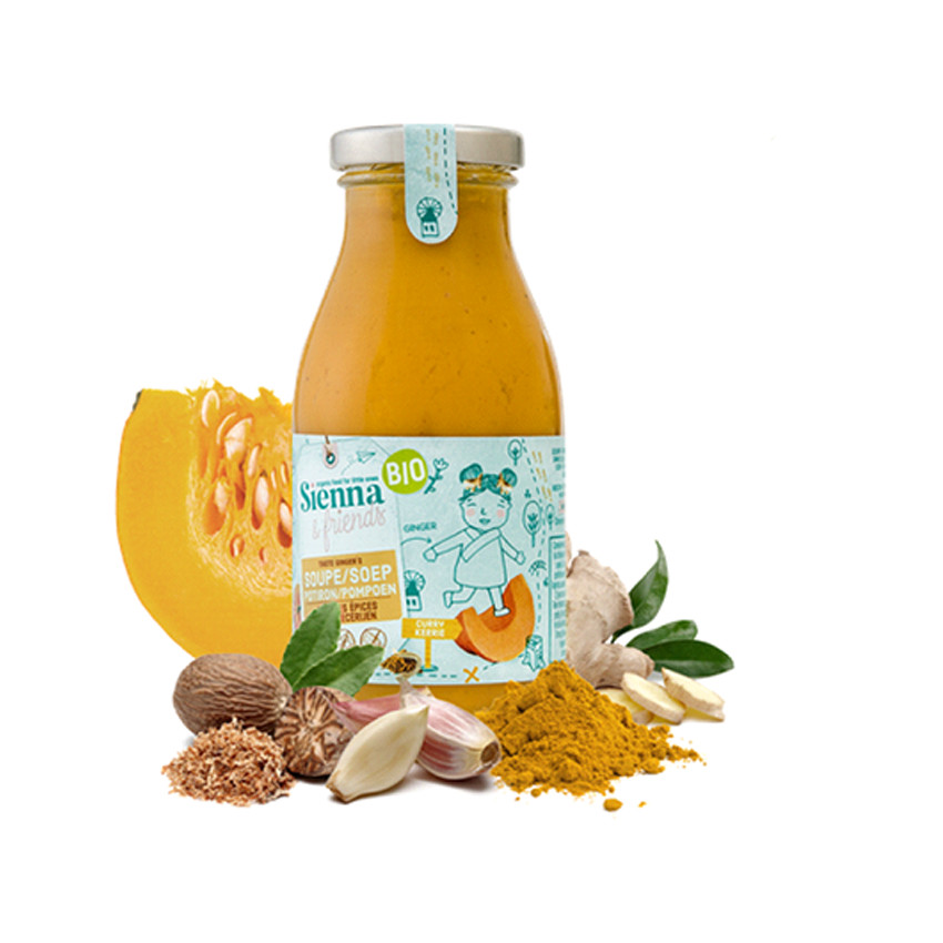 Soupe au Potiron Bio avec des épices 260gr - A partir de 6 mois 