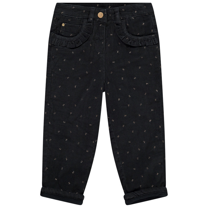 Jogging in fluweel met vlinderprint voor meisjes 