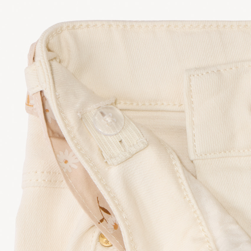 Slim jeans met een gevlochten riem voor meisjes 