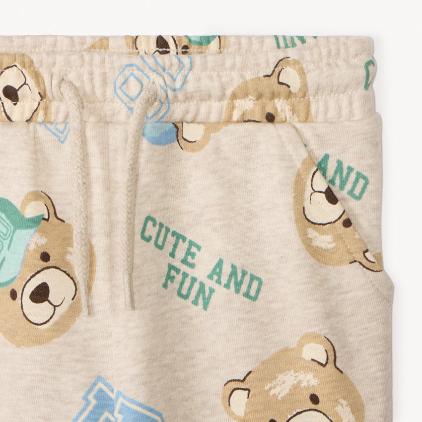 Joggingset met berenprint voor babyjongen 