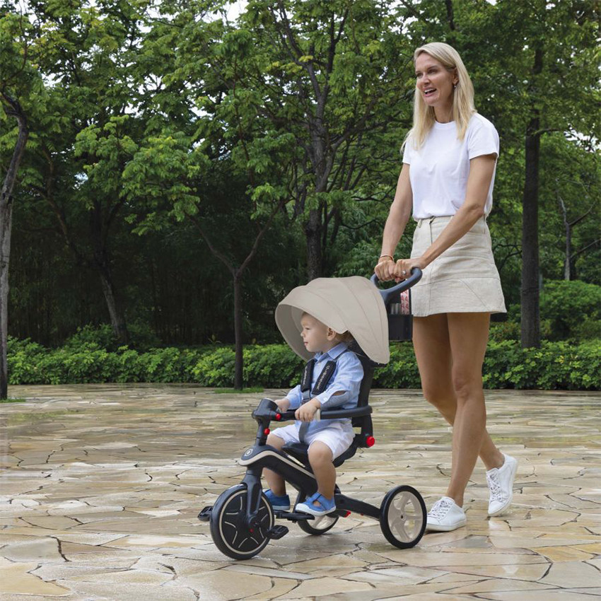 Tricycle évolutif et pliable Explorer Trike 4 en 1 taupe 