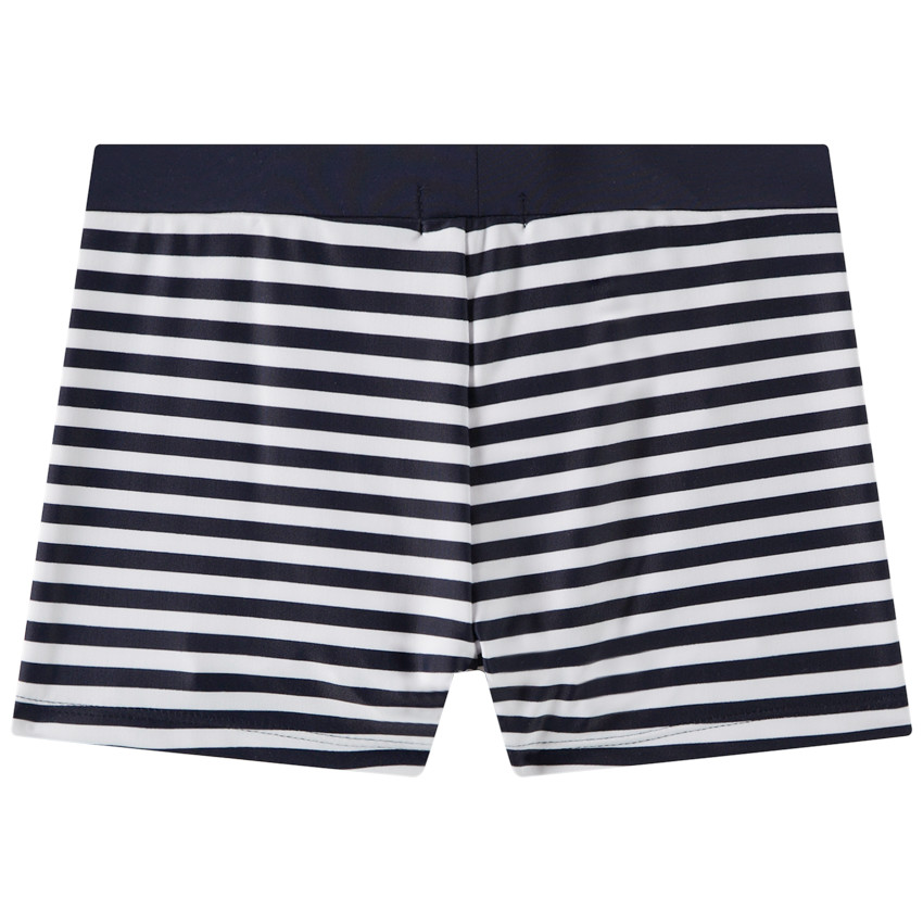 Boxer de bain à rayures et print voilier pour garçon 