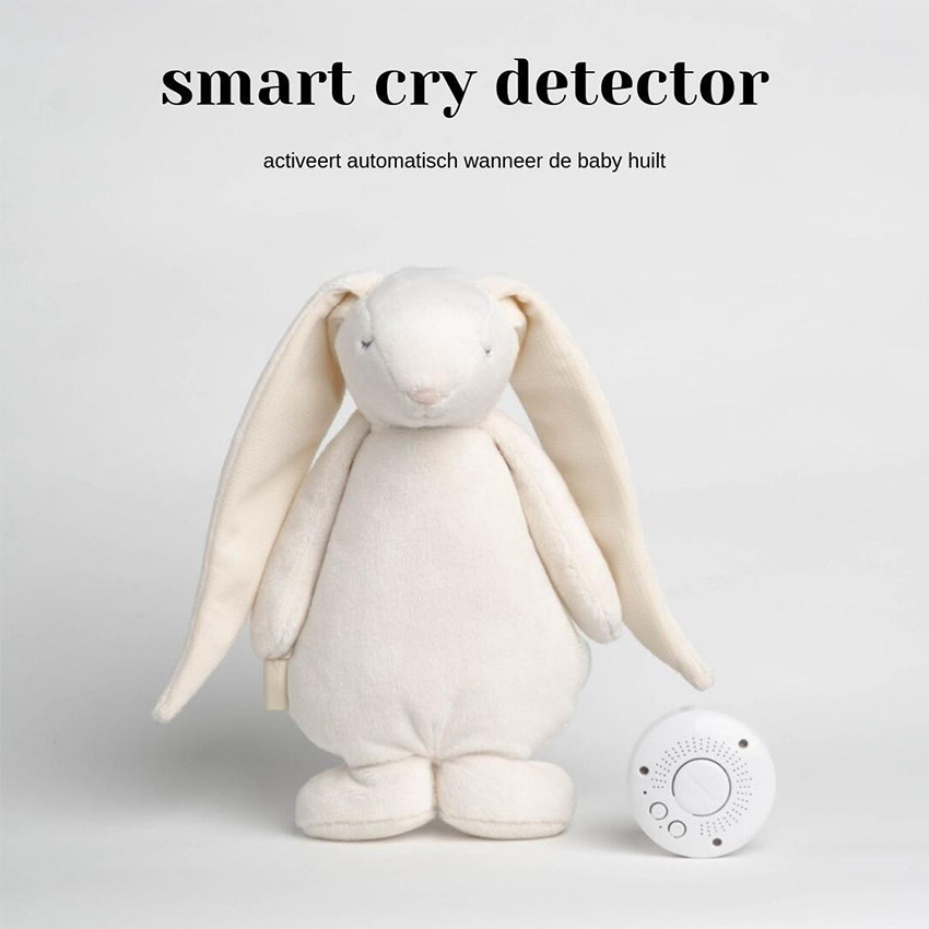 Doudou veilleuse Son Lumière Gris Moonie