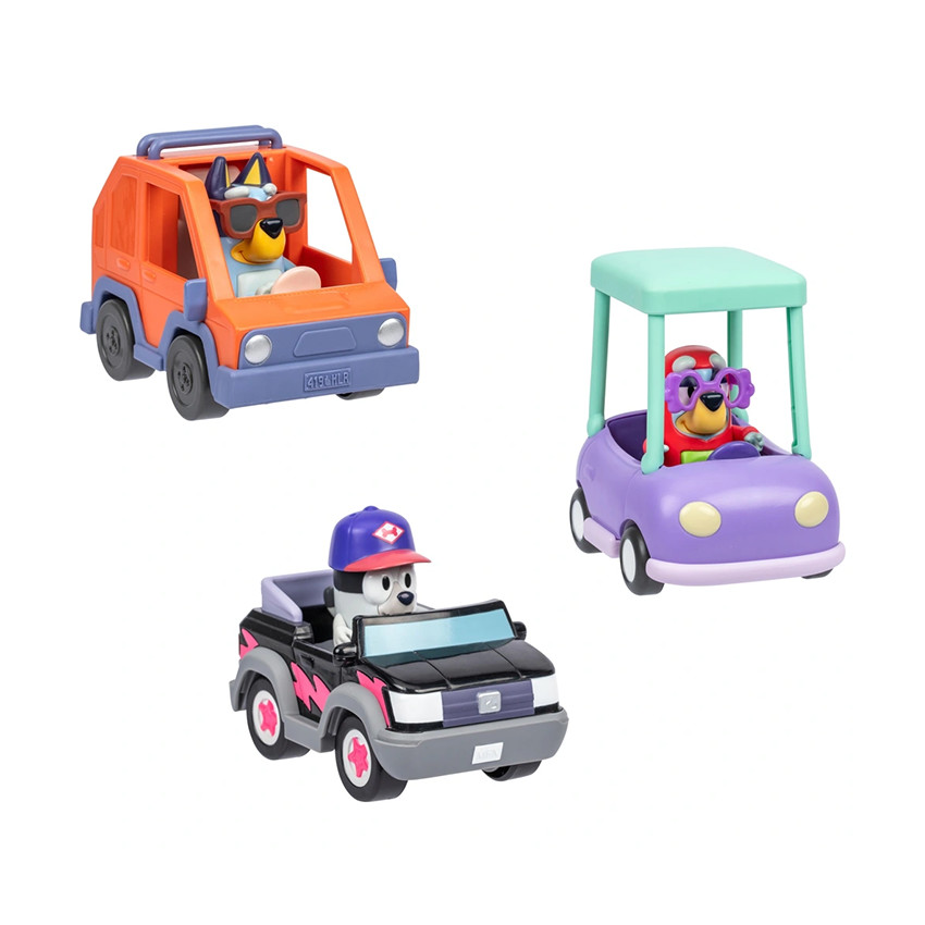 Véhicule avec figurine Bluey (modèle aléatoire) 