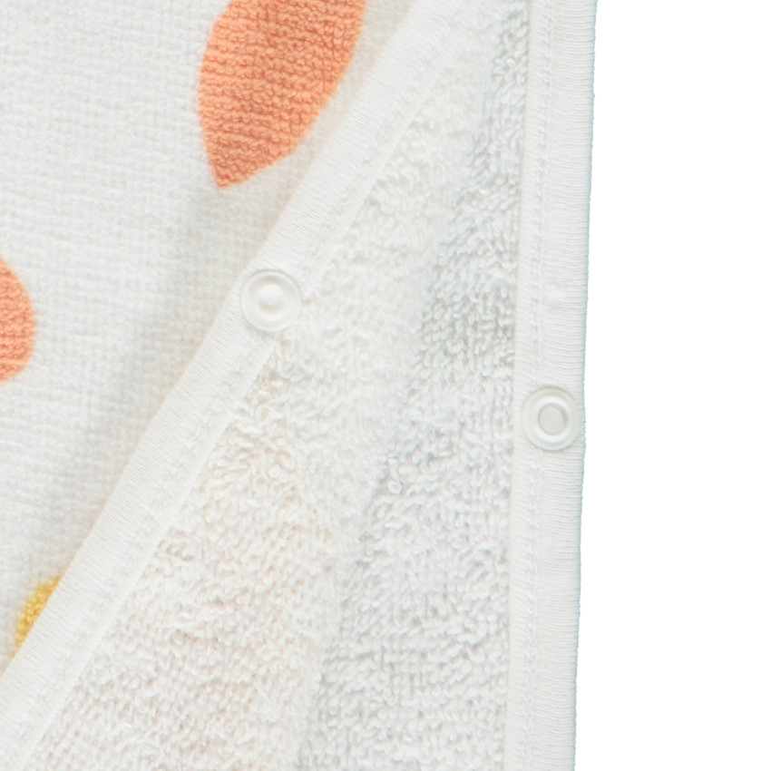 Badcape met capuchon in jungleprint voor babyjongen 