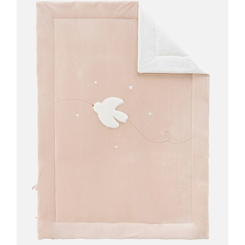 Deken Veloudoux® B&M 100x140cm Geluksduif 