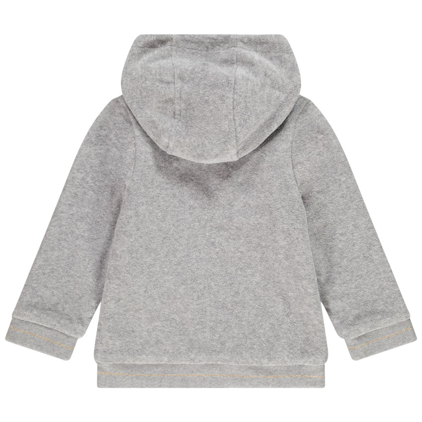 Gilet à capuche broderie Smiley Baby pour bébé fille 