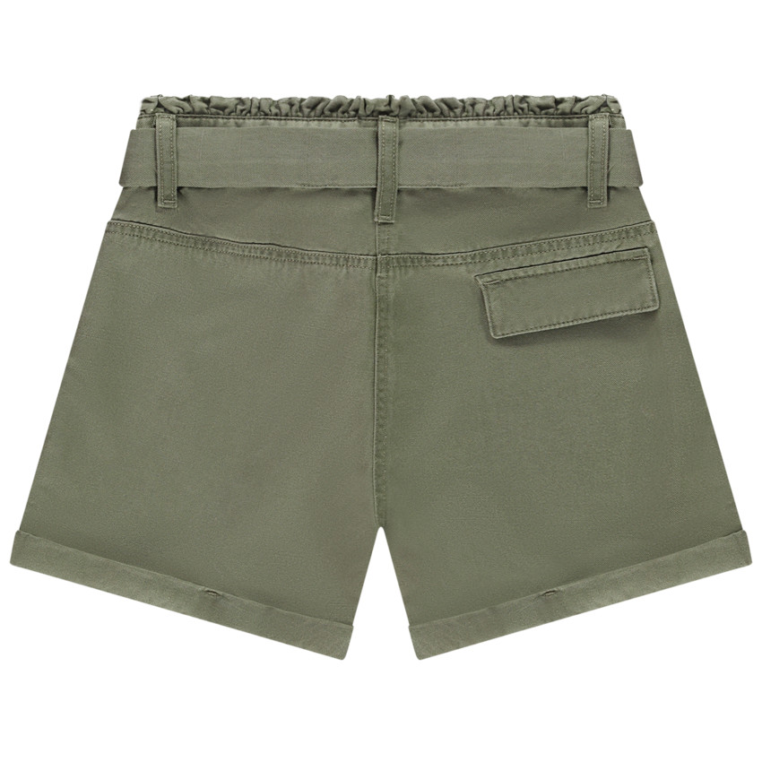 Short paperbag avec ceinture à nouer fille 
