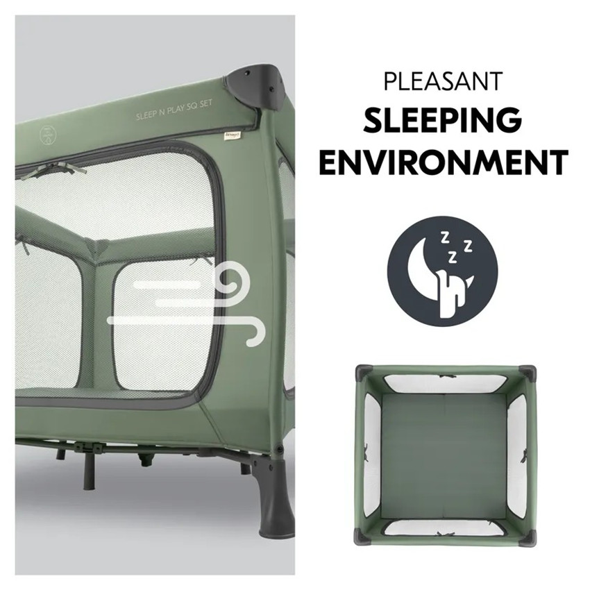 Parc-lit de voyage + matelas Sleep N Play SQ Dark Green 