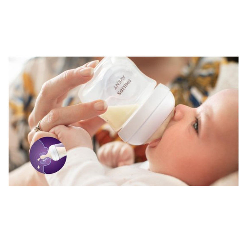 Lot de 2 tétines Natural 3.0 débit moyen 4 trous 3M+ 