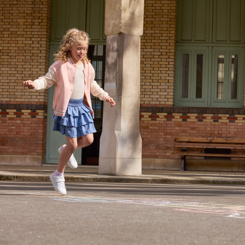 Rok met volant en bloemenprint voor meisjes 