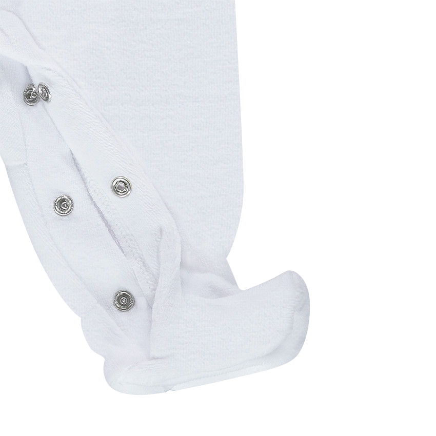 Pyjama Feather in fluweel met borduursels 