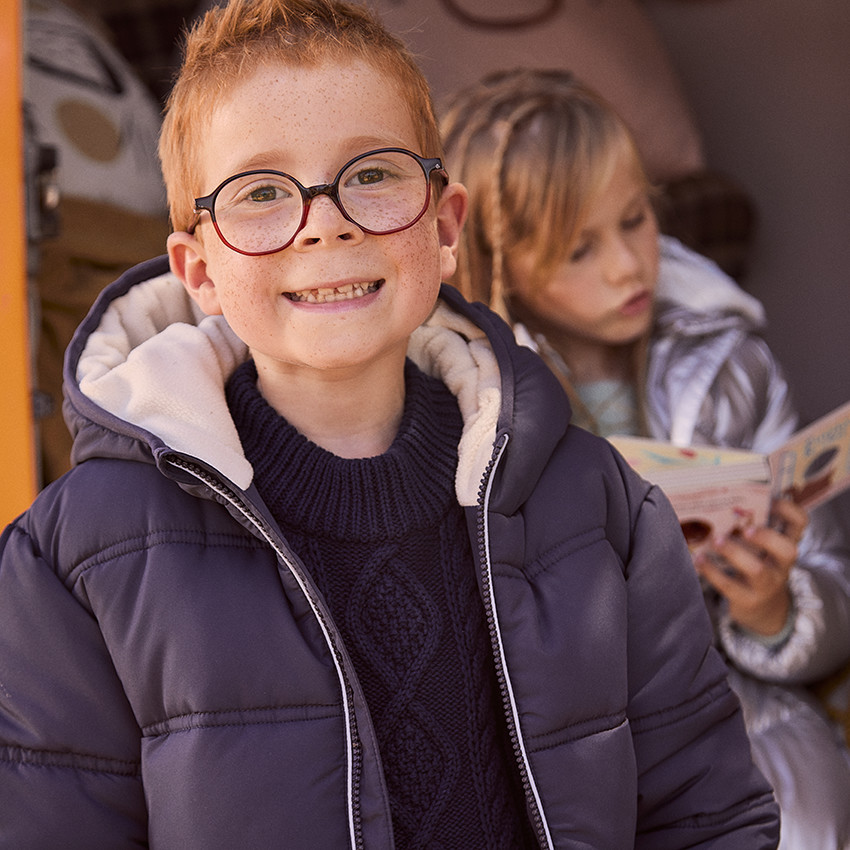 Donsjas met microfleece voering voor jongens 