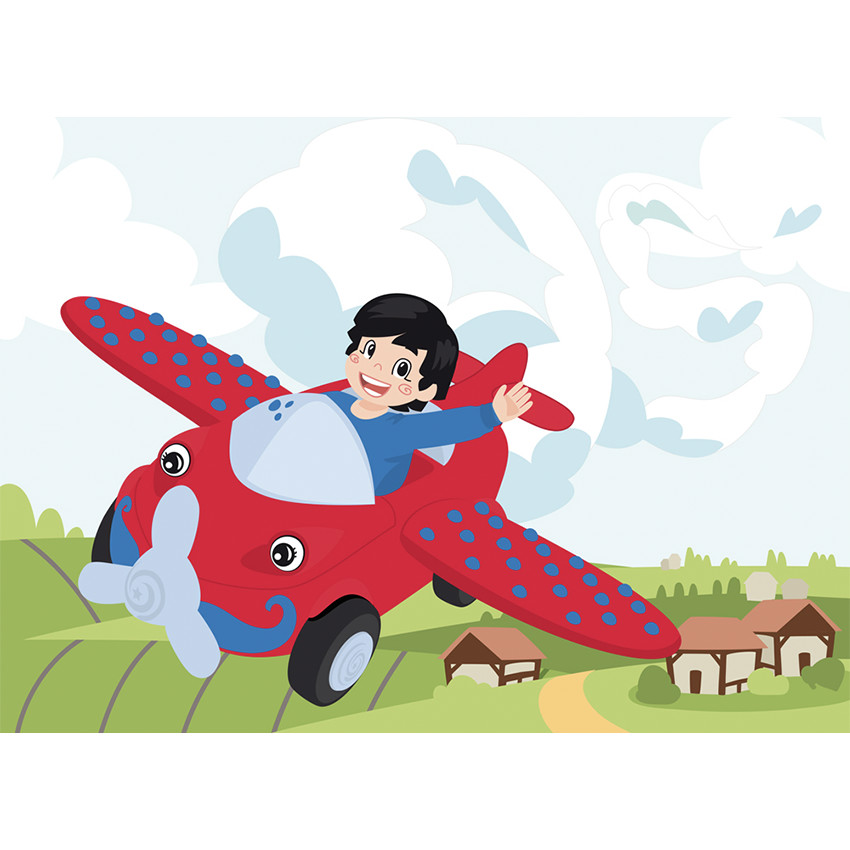 Véhicule 3 parties à assembler avion de chasse Leo Loopy 