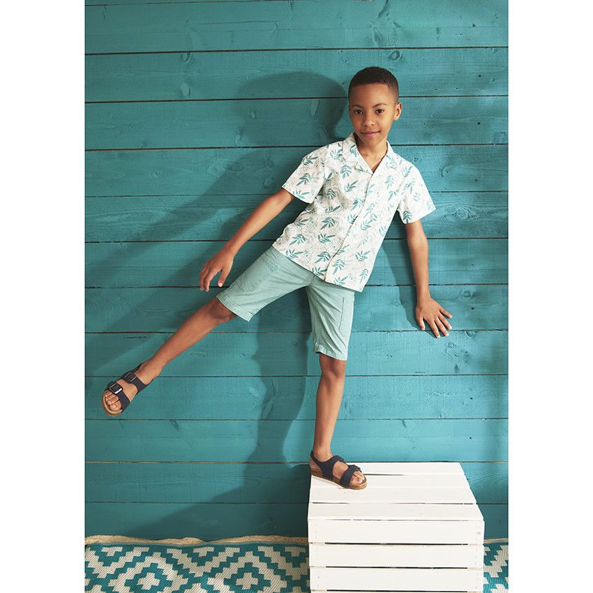 Bermuda en coton uni pour garçon 