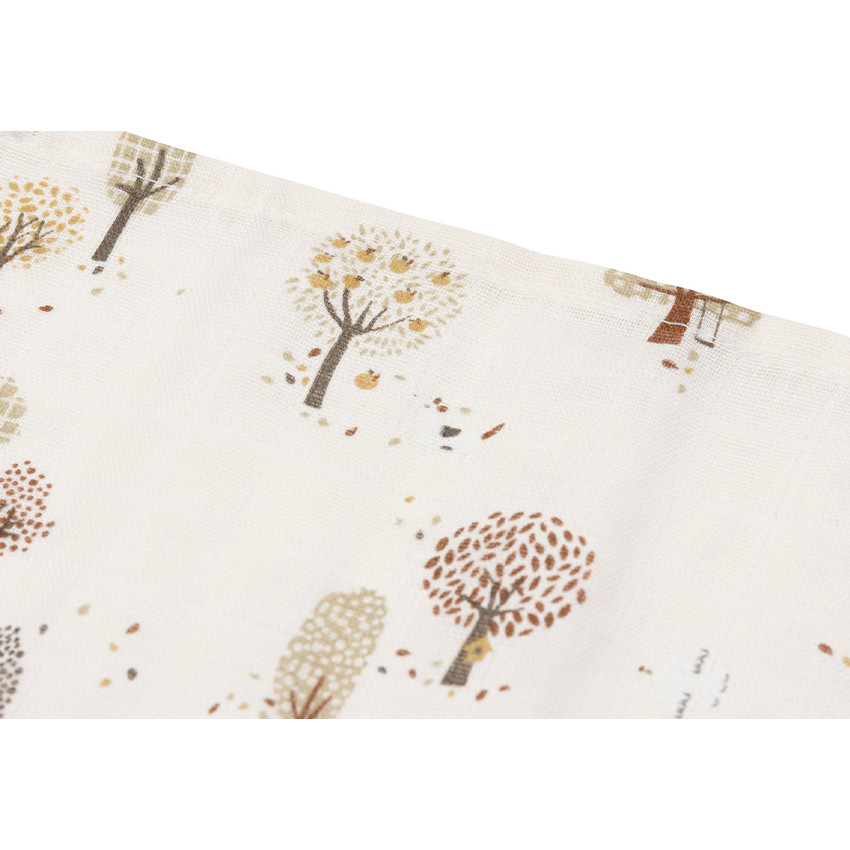 Lot de 3 langes en gaze de coton 70x70cm Tiny Park 