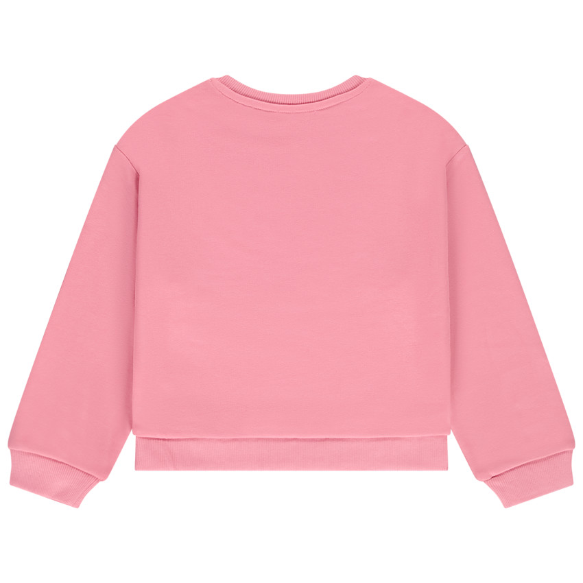 Sweat court oversize print fantaisie pour fille 