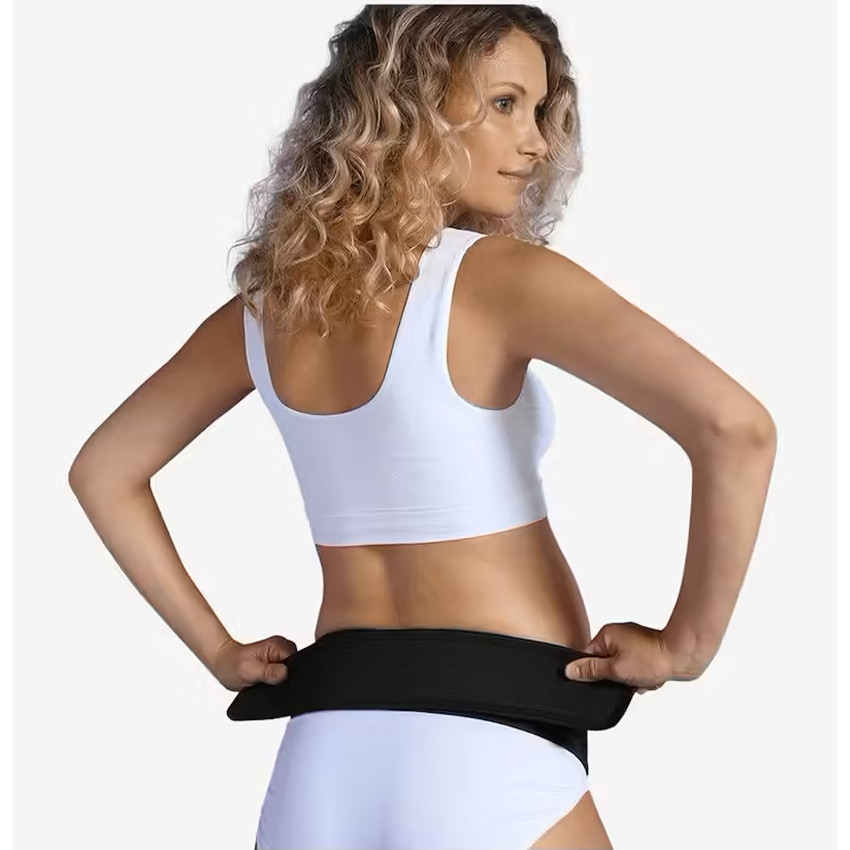 S/M - Verstelbare buikband - Zwart 