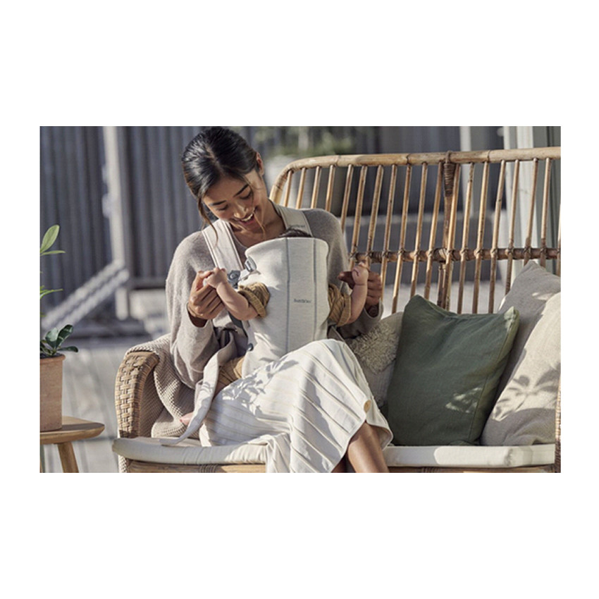 Porte-bébé Mini 3D jersey - Light Beige 